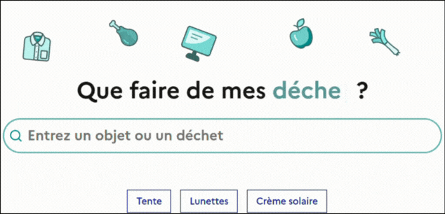Simulateur que faire de mes objets et de mes déchets - recyclage - recycler