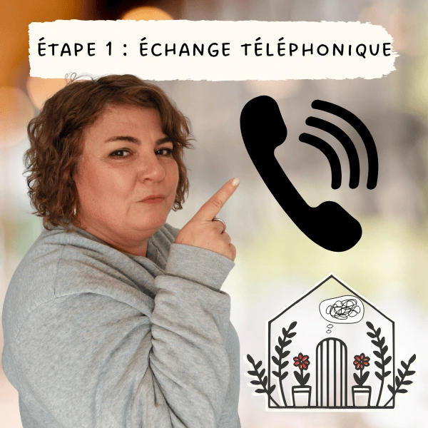 Étape 1 : échange téléphonique de désordre à la maison